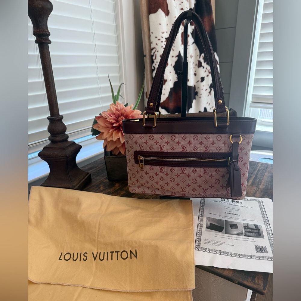 Louis Vuitton Lucille Mini Lin SR0063 w/dustbag & COA